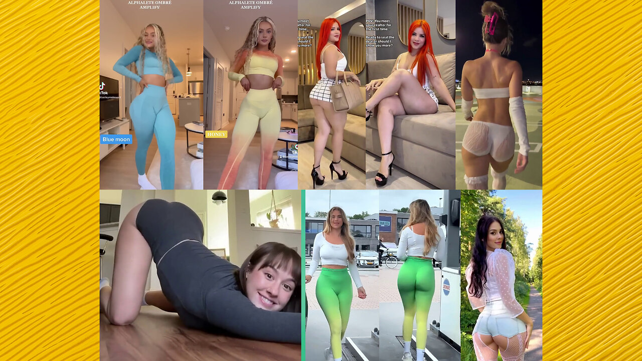 Ass compilation - Big bank tiktok challenge ❤️ClipchampGirls 2025