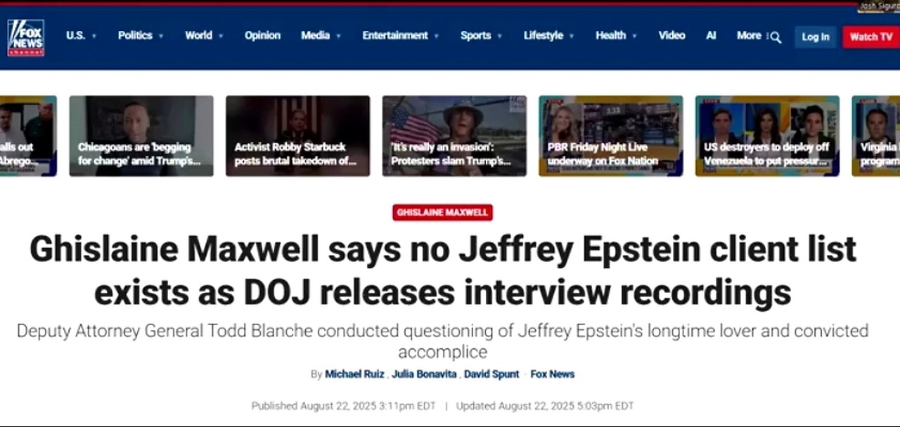 GHISLAINE TESTIMONY! - DOJ RELEASES OBVIOUS EPSTEIN COVERUP STORY 🔥