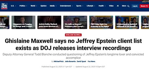 GHISLAINE TESTIMONY! - DOJ RELEASES OBVIOUS EPSTEIN COVERUP STORY 🔥
