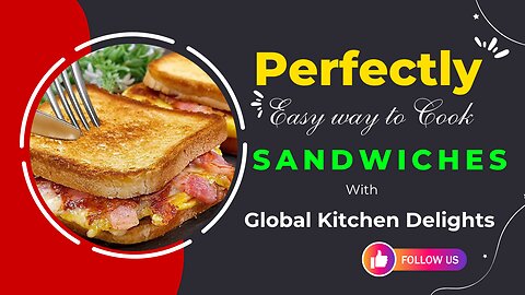 So delicious! You should eat more sandwiches this summer! Global Kitchen Delights!