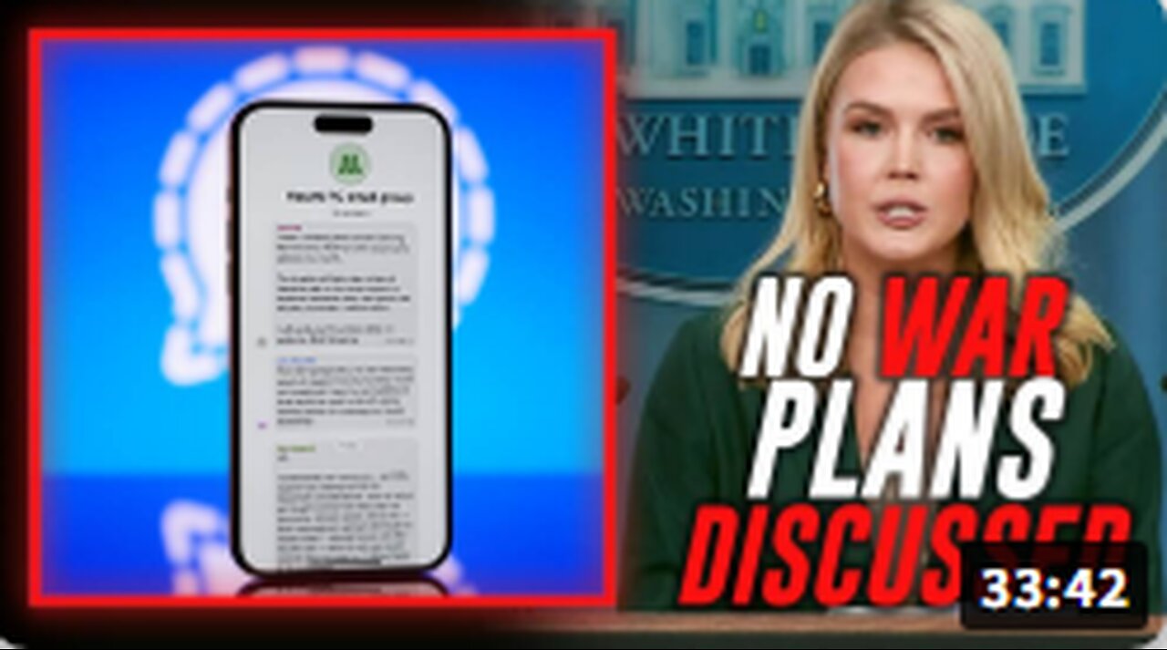BREAKING VIDEO: WH Press Secretary Karoline Leavitt Releases Statement On Signal "Leak" Of Houthi War Plans