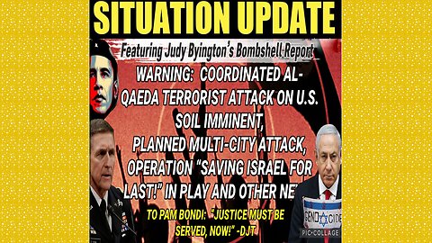 SITUATION UPDATE 9/22/25 - Judy Byington's Bombshell Report! Operation "Saving Israel For Last!" In Play