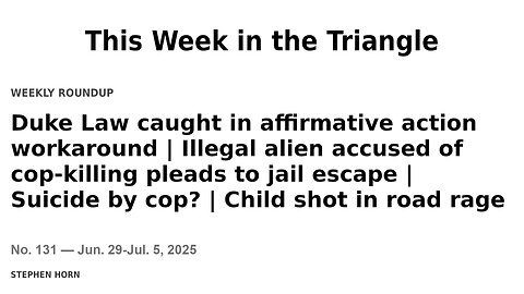 This Week in the Triangle (Jun. 29-Jul. 5, 2025)