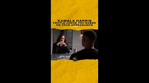 @kamalaharris People judge you based on your appearance