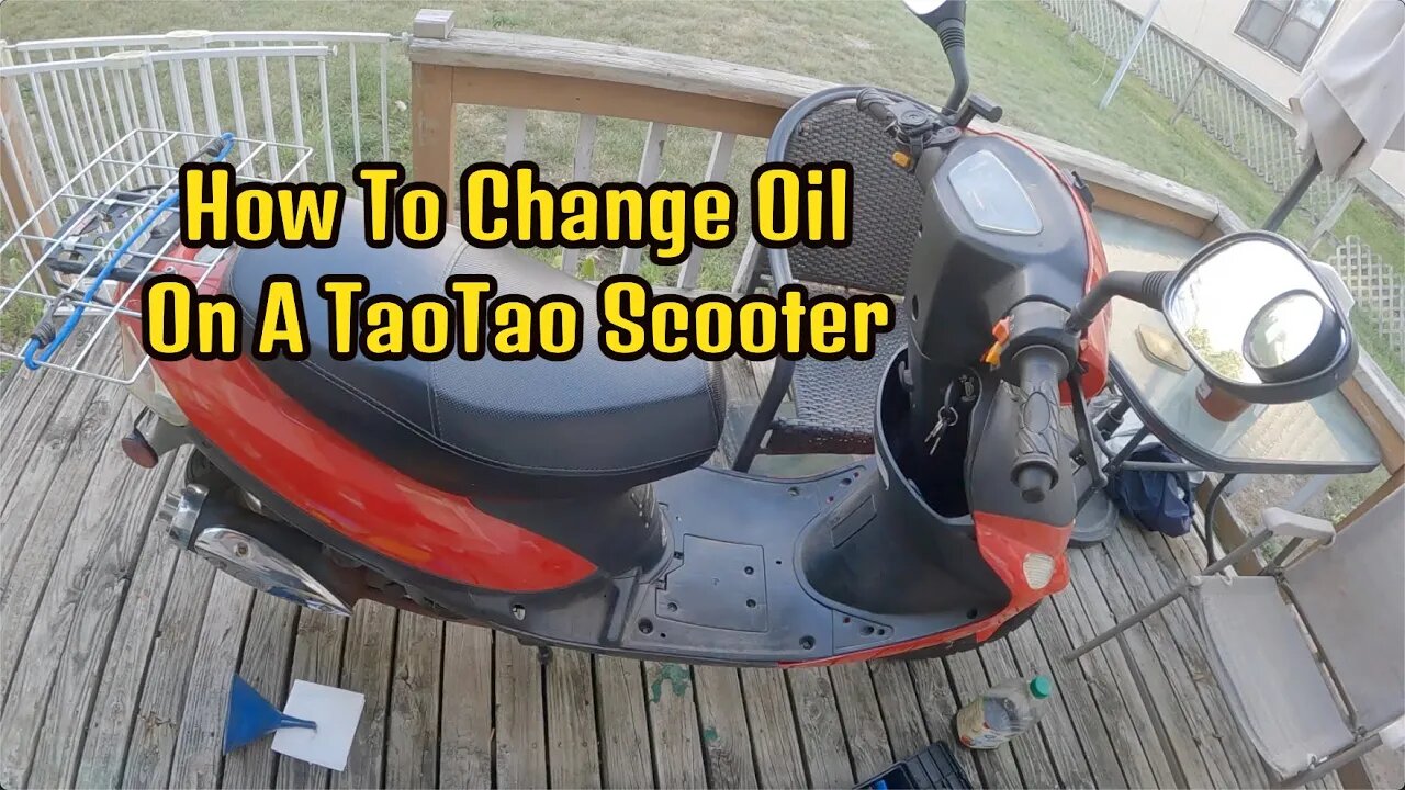 50cc TaoTao Scooter Oil Change