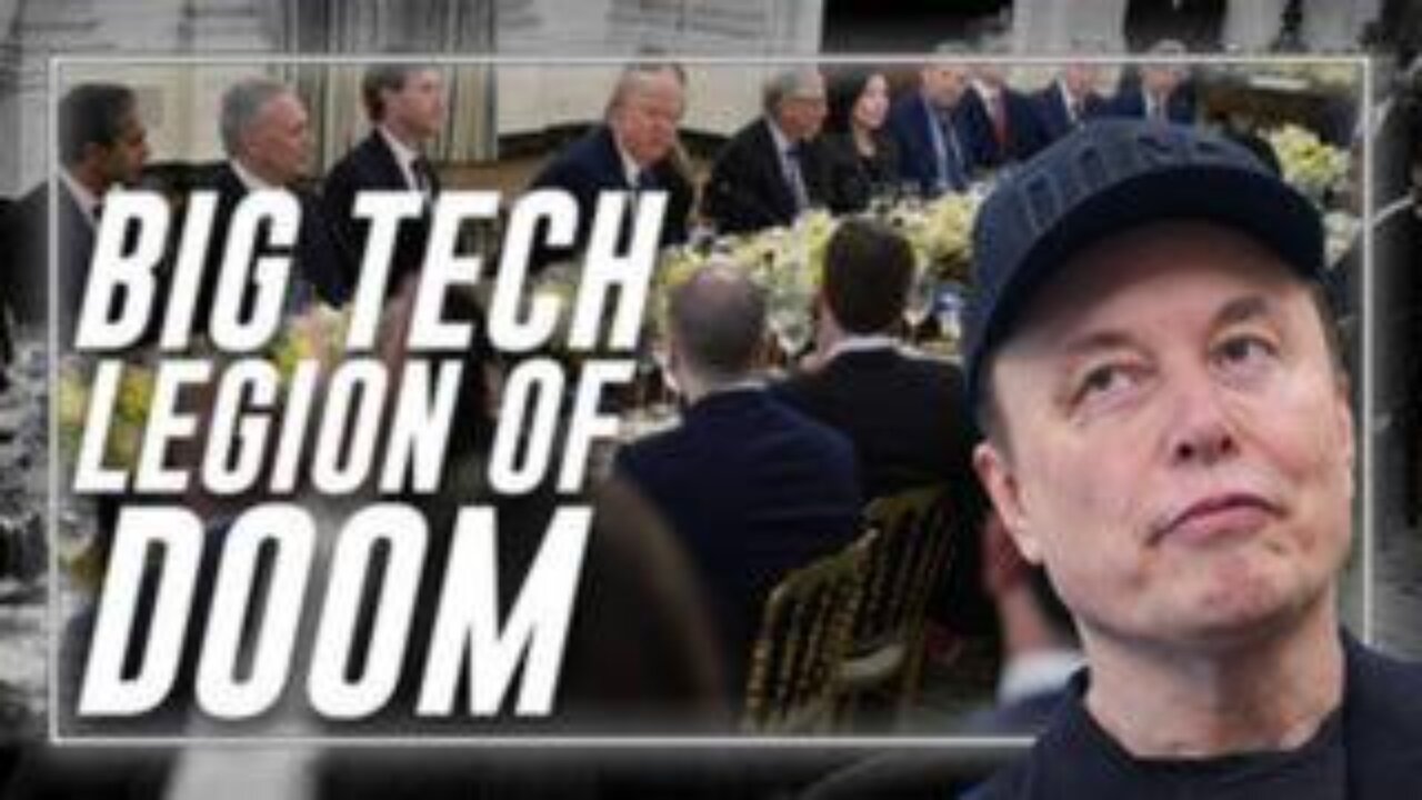 Big Tech Legion of Doom Surrounded Trump at the White House Last Night!!!