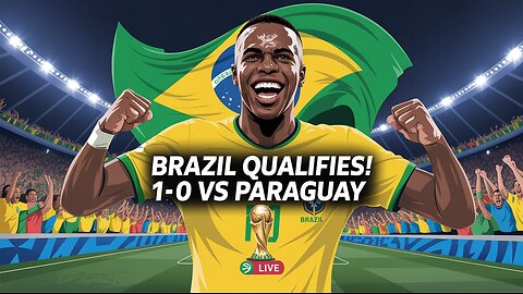 Brazil vs Paraguay 2025 | Vinicius Jr’s Goal Seals World Cup Spot!