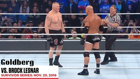 Goldberg Destroys Brock Lesnar in 86 Seconds! 🔥 | Survivor Series 2016 Full Match Highlights