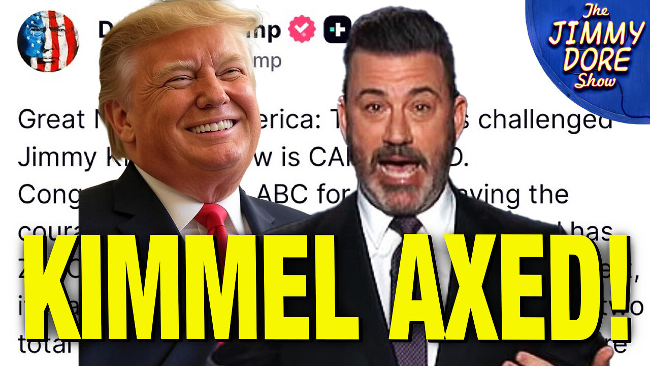 Trump CHEERS As ABC Cancels Jimmy Kimmel!