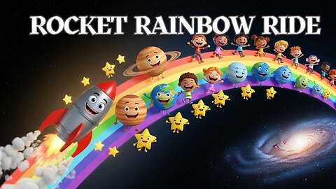 Rocket Rainbow Ride | Fun Kids Song about Rockets and Space