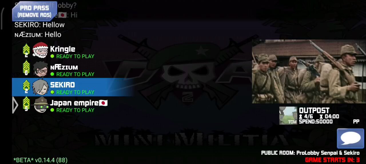 Mini militia challenge with Indian pro legendary player 🇯🇵 Vs 🇮🇳