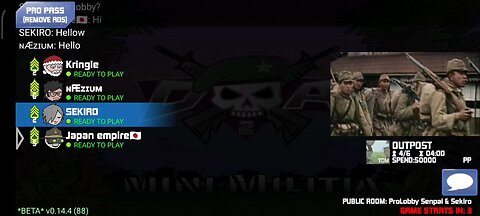 Mini militia challenge with Indian pro legendary player 🇯🇵 Vs 🇮🇳