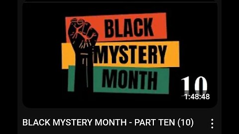 BLACK MYSTERY MONTH - PART TEN (10) - JAN 2025