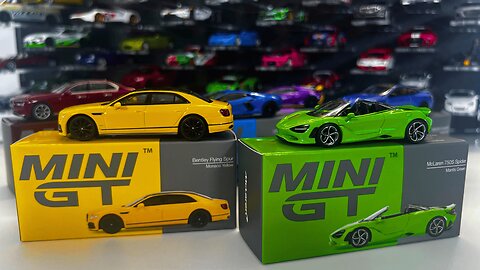 Unboxing Mini GT Diecast Cars BMW M4, Bentley Flying Spur, McLaren 750S, BMW i7 & Lamborghini Models