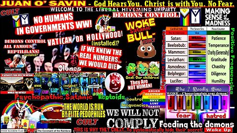 JUAN O SAVIN- God Hears You. Christ is with You. No Fear […but please wake up!] (compilation video)