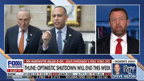 Sen. Mullin Claims Chuck Schumer Said To Keep Gov't Shutdown Until After Election Night