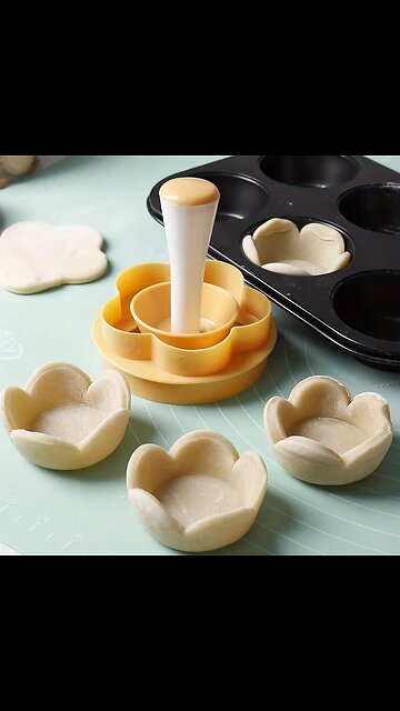2pcs, Flower pastry cutter