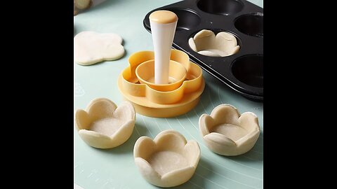 2pcs, Flower pastry cutter 