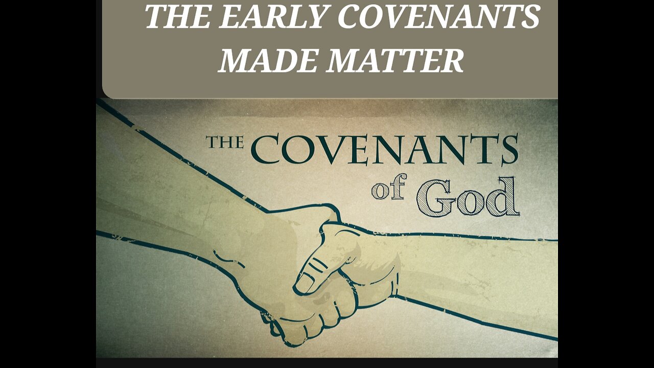 Covenants with GOD MATTER