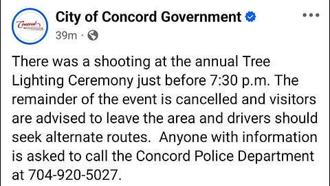 🚨🎄A holiday celebration in downtown Concord turned chaotic after shots were fired