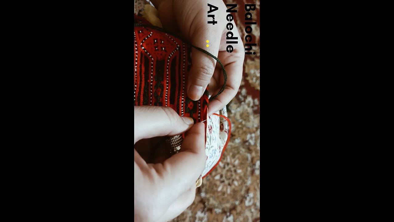 Balochi traditional handmade embroidery Skills Stitchs tutorial