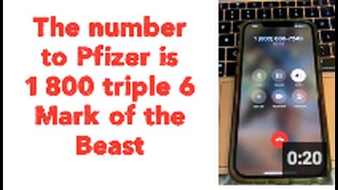"Pfizer's Contact Number: 1 800 666 - Mark of the Beast"