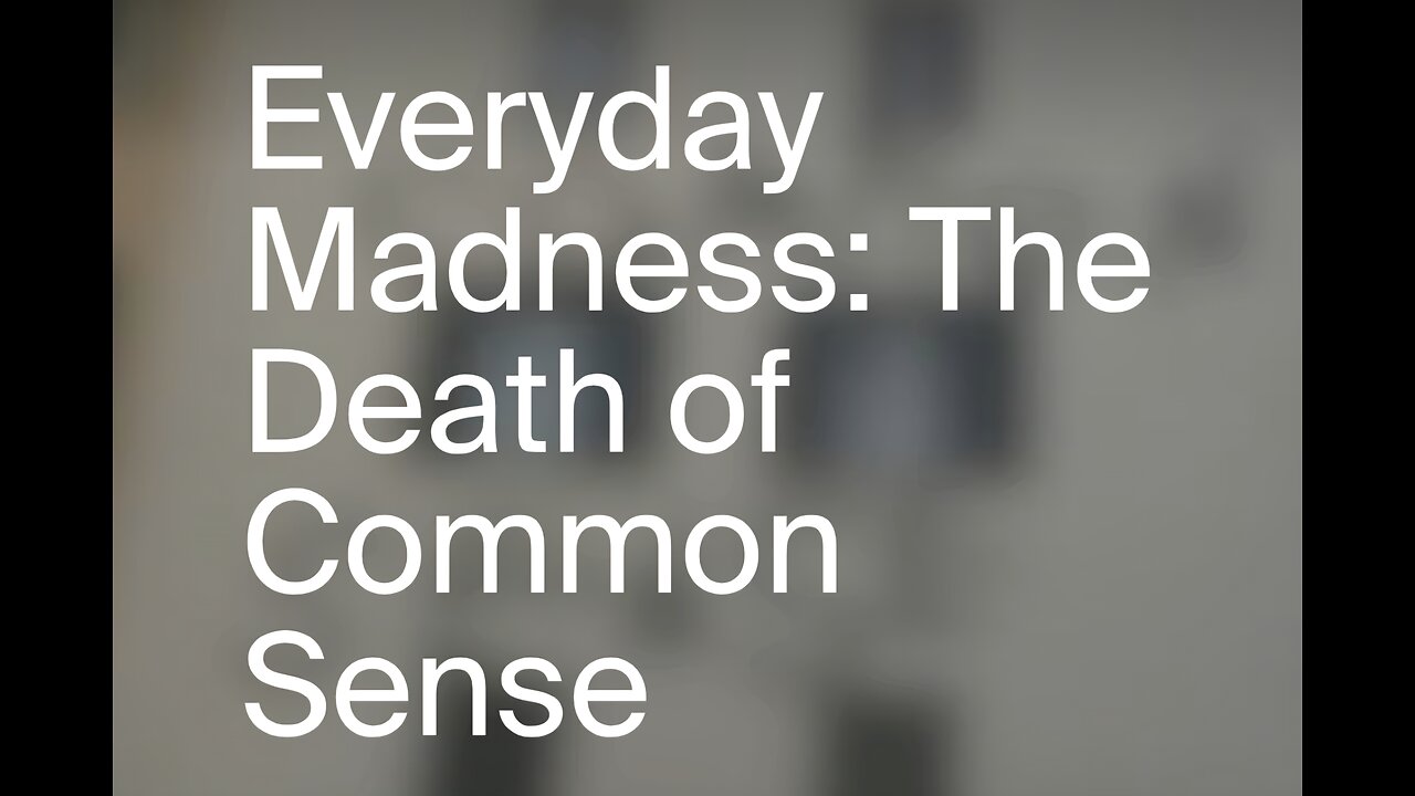 The church structure led to the loss of common sense