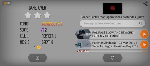 🔥 Game Over Challenge | Perfect Combo Music Beat Gameplay 🎮🎶