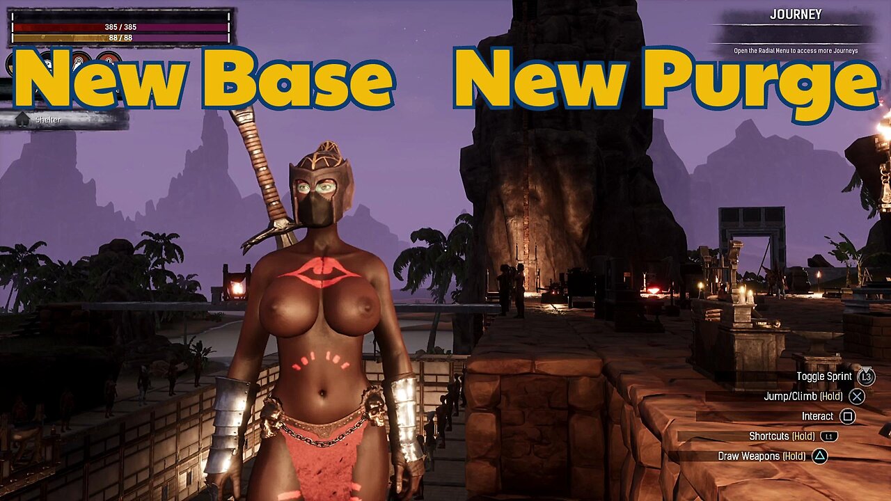 Conan Exiles beginners guide new purge base Busty boobs Breast Expansion huge tits