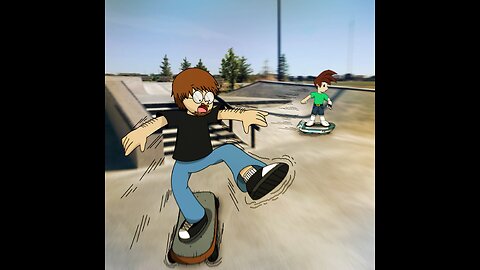 Skateboard ride with my Oc!