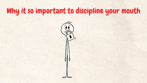 Discipline Your MOUTH AND GET YOURSELF OUT OF TROUBLES.