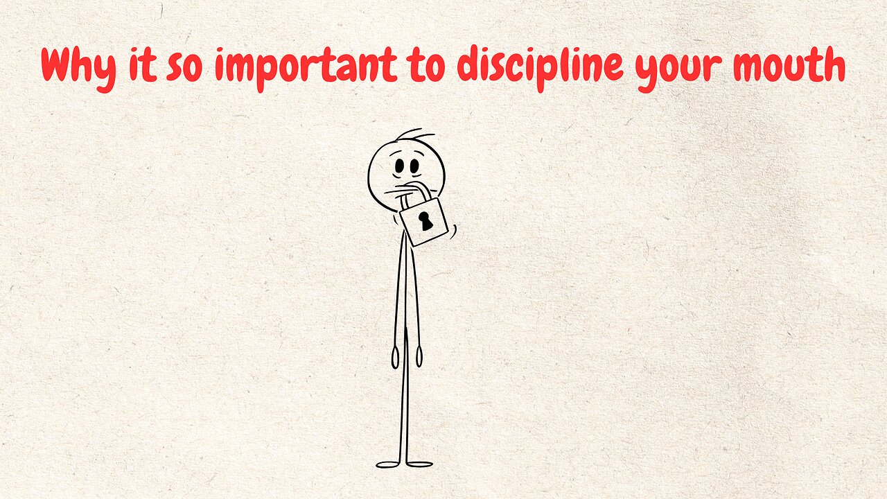 Discipline Your MOUTH AND GET YOURSELF OUT OF TROUBLES.