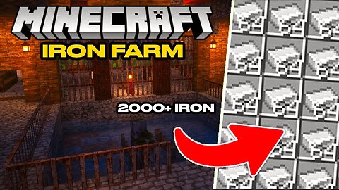 Building The PERFECT Iron Farm in Minecraft