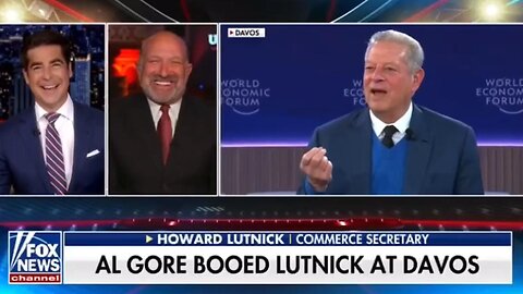 Hilarious 🤣 after Lutnick spoke in Davos, AL GORE was Only one who BOOED