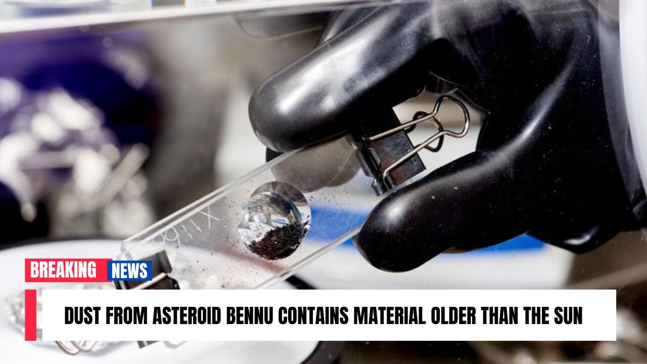 Dust from asteroid Bennu contains material older than the sun