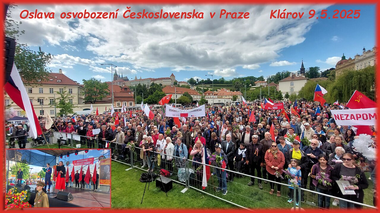 Oslava osvobození Československa v Praze Klárov 9.5.2025