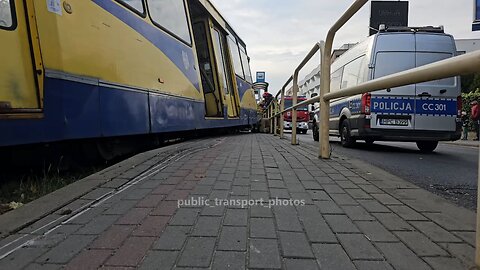 Wykolejony tramwaj 21.10.2025
