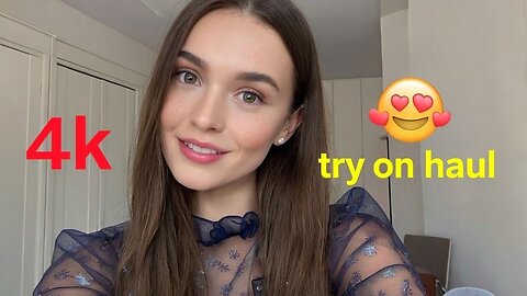 4k Amazing sheer try on haul transparent lingerie (2025) | transparent try on haul see everything