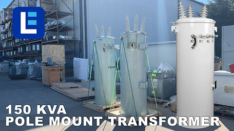 Pole Mount Transformer - 150 KVA 34500V Delta Primary, 208Y/120 Wye-N Secondary - Larson Electronics