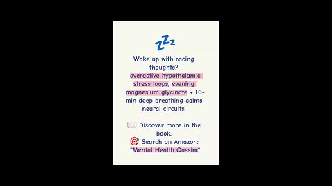 Racing Thoughts at Wake-Up? 🧠 Calm Neural Circuits with Magnesium + Breathing 🌙