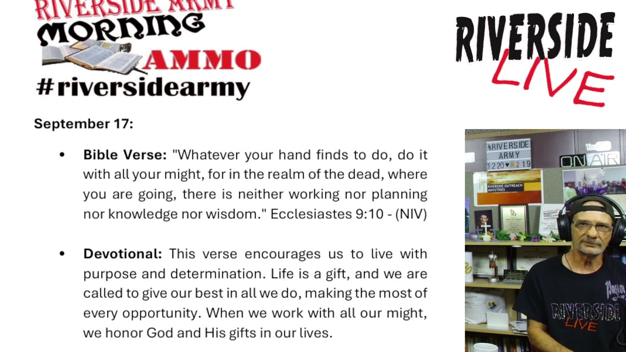 Riverside Morning Ammo Daily Devotional 9.17.25