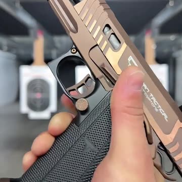 TTI Sand Viper竞技手枪 #国外合法拍摄国内请勿模仿 #武器科普 #实弹射击 #男人减速带 #靶场射击