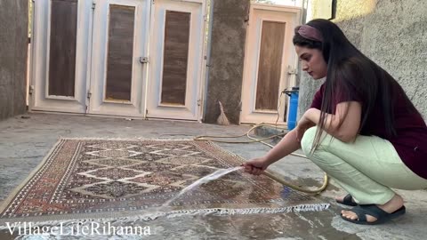 Sexy wifee cleaning