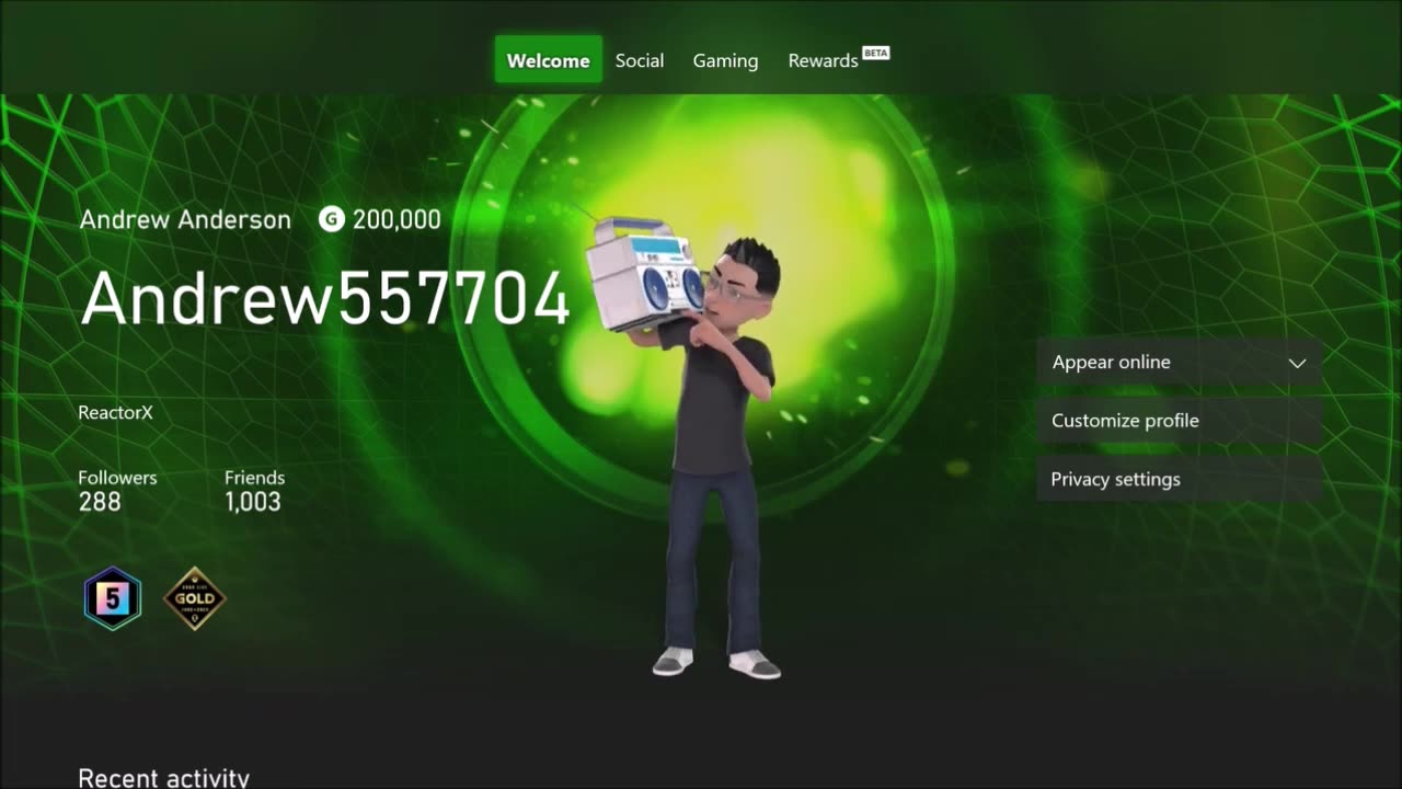 Andrew Anderson Reached A 200,000 Gamerscore!!!