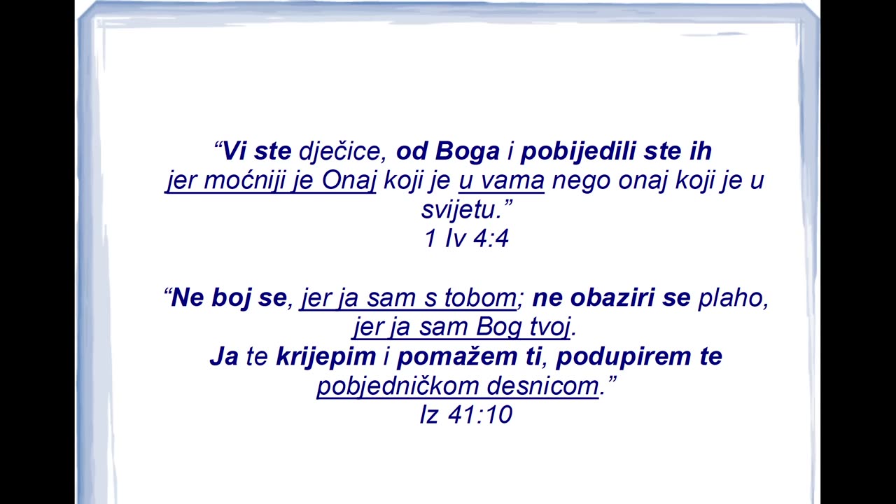 "Ne boj se, jer Ja sam s tobom"