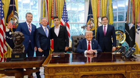 President Trump Welcomes Edan Alexander to the Oval Office