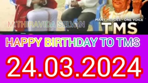 ONE SUN ONE TMS LEGEND M.THIRAVIDA SELVAN SINGAPORE TMS FANS 2025