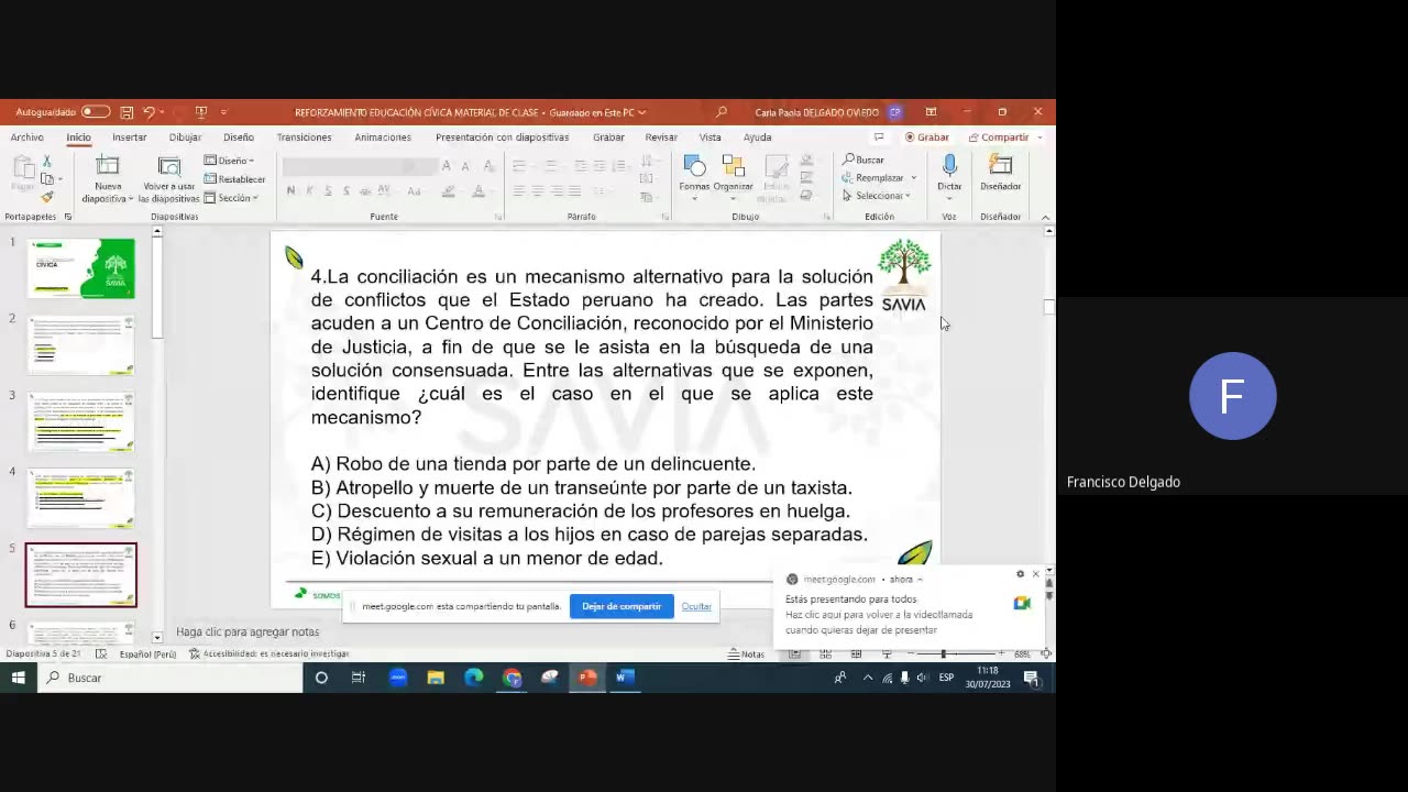 SAVIA SEMIANUAL 2024 | Semana 15 | Cívica