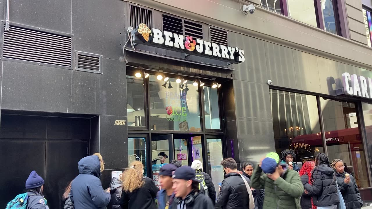 Free Ice Cream Cone Day (Ben & Jerry’s Times Square)