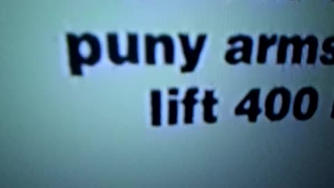 I have a big head and little arms...that are HELLA STRONG!!